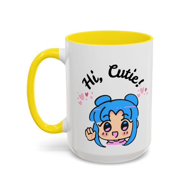 'Hi Cutie' Accent Coffee Mug