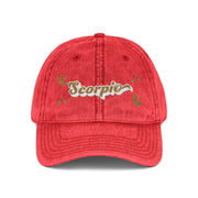 'Scorpio' Vintage Embroidered Cap