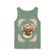 Geeky Goddess Pug Unisex Tank Top