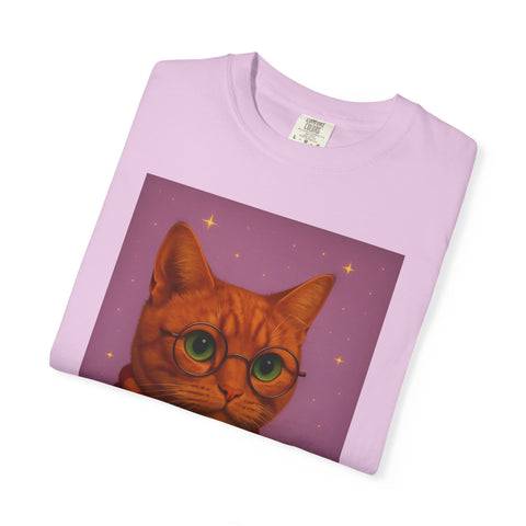 Pawgwarts Orange Cat Wizard T-Shirt