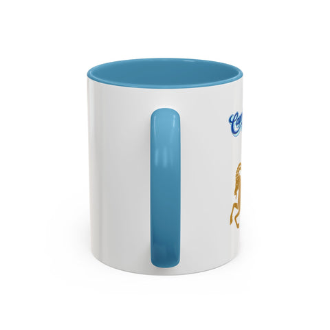 'Capricorn' Zodiac Accent Coffee Mug