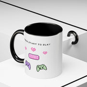 'Press Start To Slay' Accent Coffee Mug