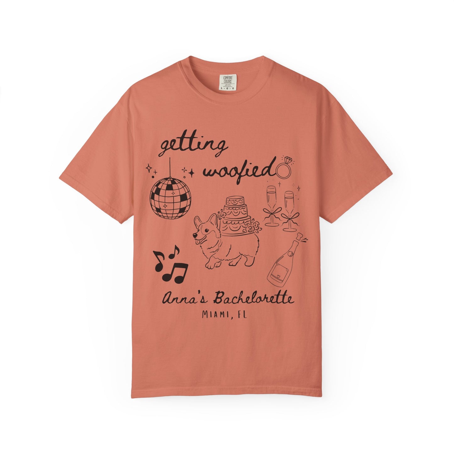 Getting Woofied Bachelorette Shirt Dog Bachelorette Shirt Dog Themed Bach Party Shirts Dog Lovers Wedding Shirts Dog Bridal Party Tees