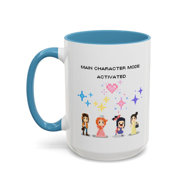 'Main Character Mode: Activated' Accent Coffee Mug