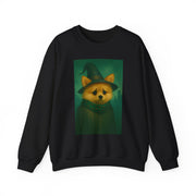 Cozy Witch Pomeranian Dog Sweatshirt, Animal Lover Sweatshirt, Halloween Apparel, Unisex Crewneck, Gift for Dog Mom