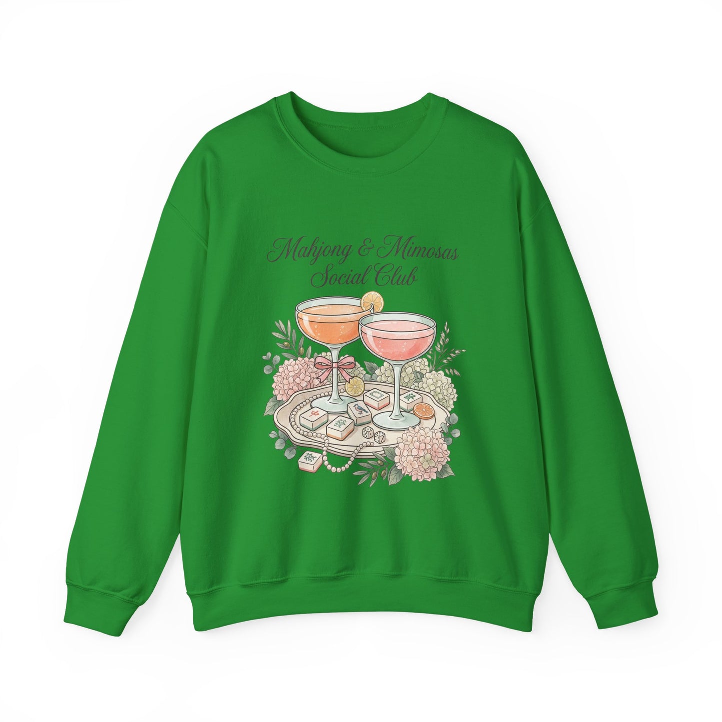 Mahjong & Mimosas Sweatshirt, Mahjong Club Crewneck, Brunch Girl Pullover