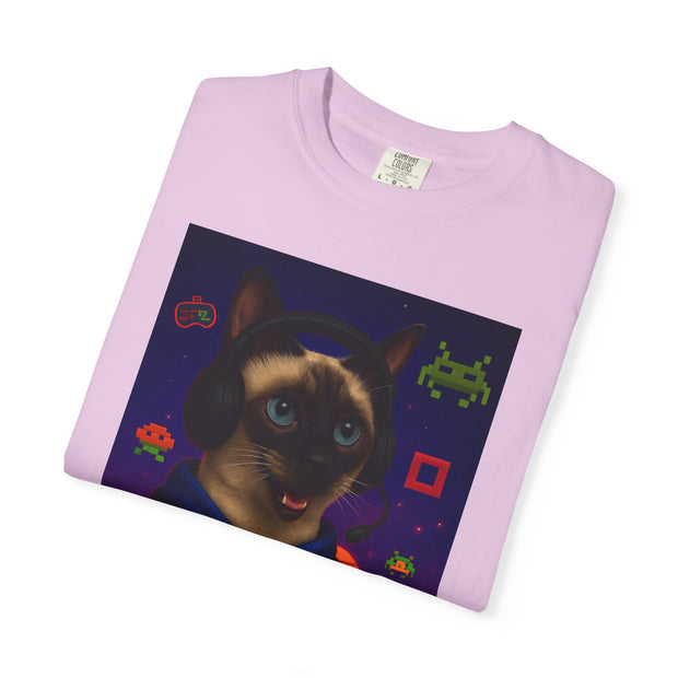 Game On Siamese Cat Unisex T-Shirt