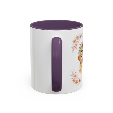 Geeky Goddess Golden Retriever Accent Coffee Mug