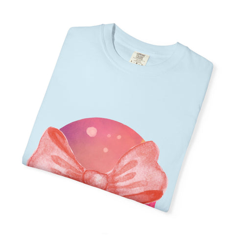 Pink/Yellow Planet Wrapped In Bow Unisex T-Shirt