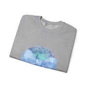 Blue/Green Planet Wrapped In A Bow Unisex Crewneck Sweatshirt