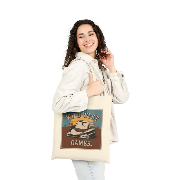 'Wild West Gamer' Cotton Canvas Tote Bag