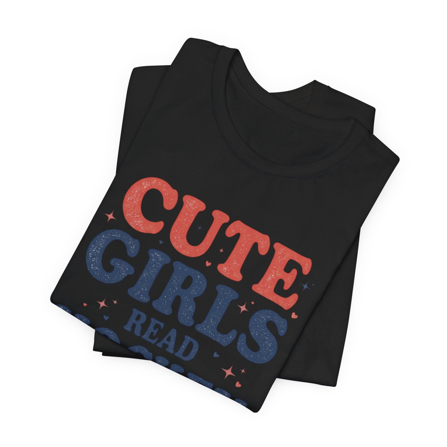 Cute Girls Read Hockey Romance Shirt, Hockey Romance Booktok Tee, Sports Romance Reader Graphic T-Shirt