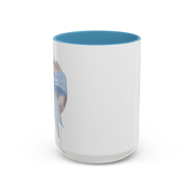 Moon Wrapped In A Bow Accent Coffee Mug