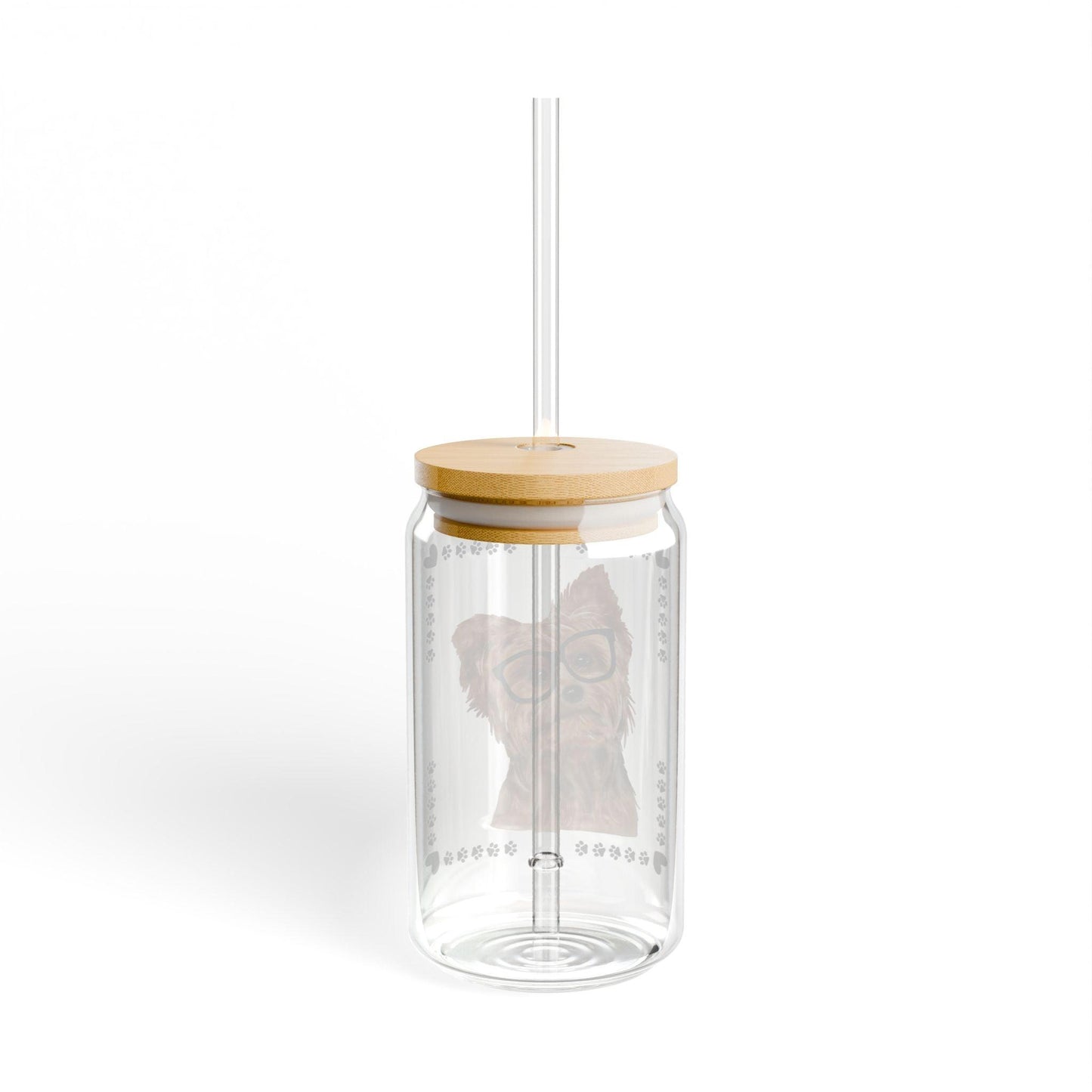Geeky Good Yorkie Sipper Glass