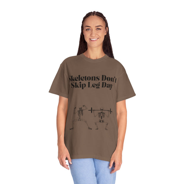 'Skeletons Don't Skip Leg Day' Unisex T-Shirt