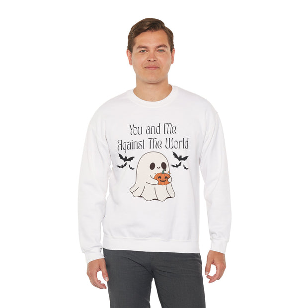 'You and Me Against The World' Unisex Crewneck Sweatshirt