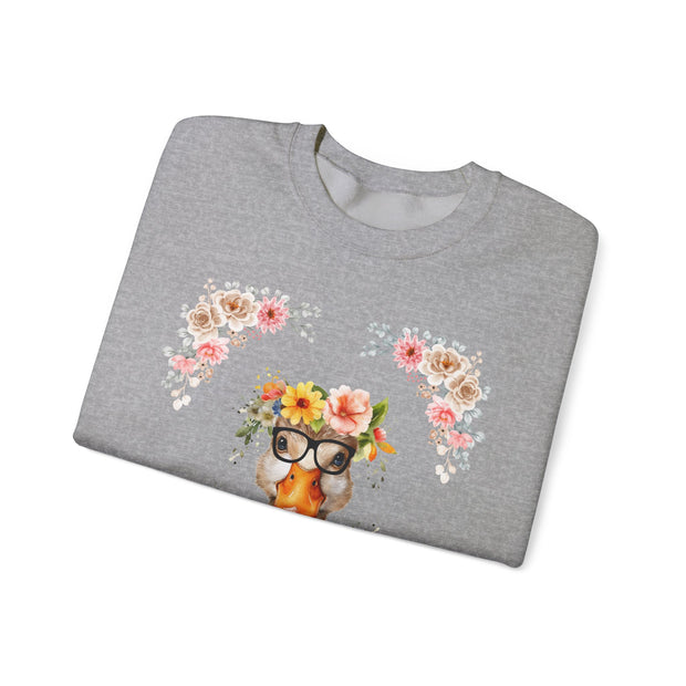 Geeky Goddess Duck Unisex Crewneck Sweatshirt