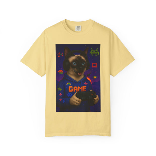 Game On Siamese Cat Unisex T-Shirt