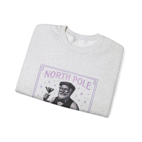 North Pole Speakeasy Crewneck Sweatshirt | Cozy Holiday Gift | Winter Wear | Christmas Sweatshirt | Unisex Comfy Apparel