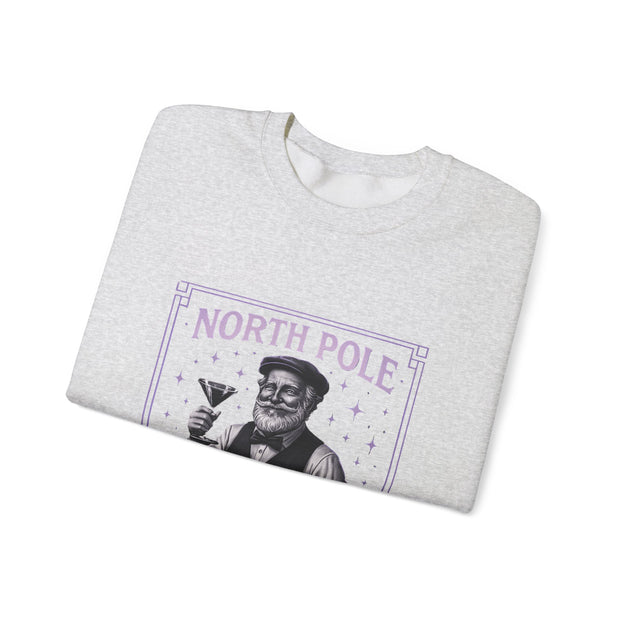North Pole Speakeasy Crewneck Sweatshirt | Cozy Holiday Gift | Winter Wear | Christmas Sweatshirt | Unisex Comfy Apparel