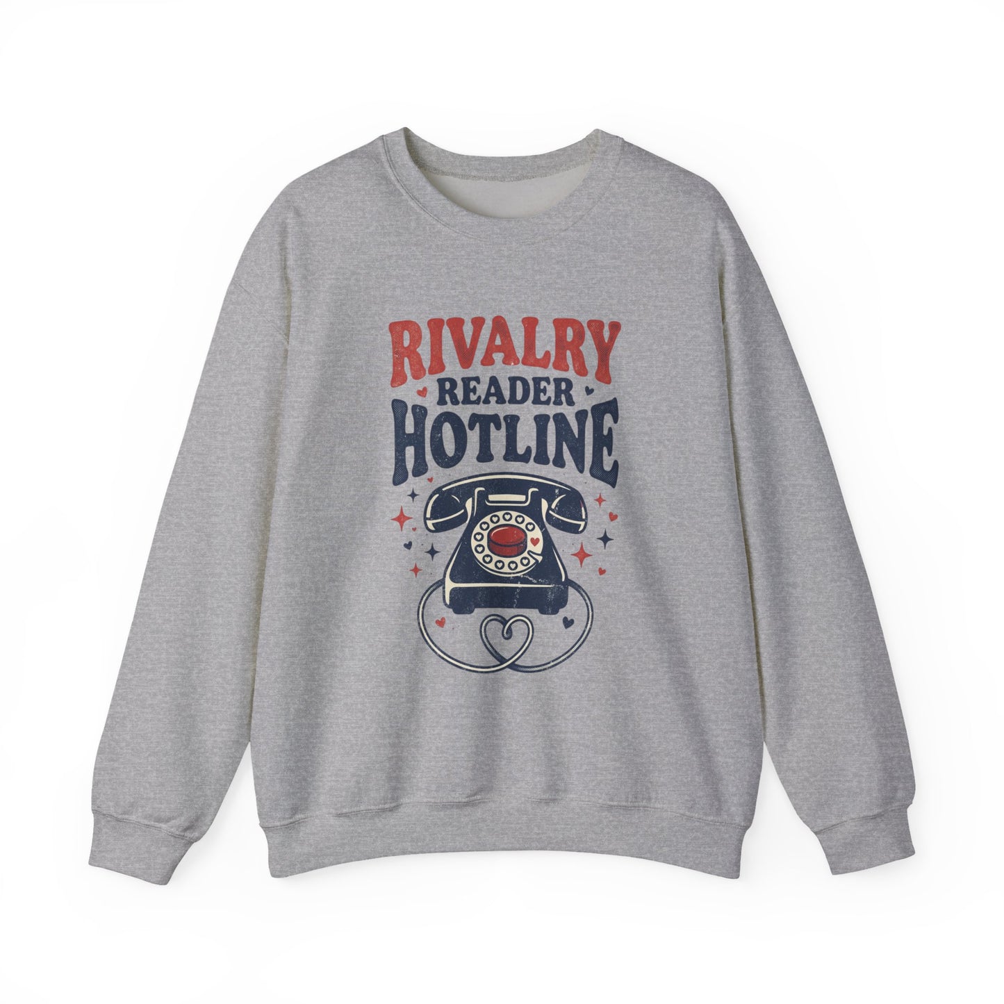 Rivalry Reader Hotline Sweatshirt, Hockey Romance Booktok Crewneck, Sports Romance Reader Pullover