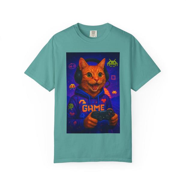 Game On Orange Cat Unisex T-Shirt