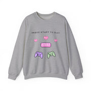 'Press Start to Slay' Unisex Crewneck Sweatshirt