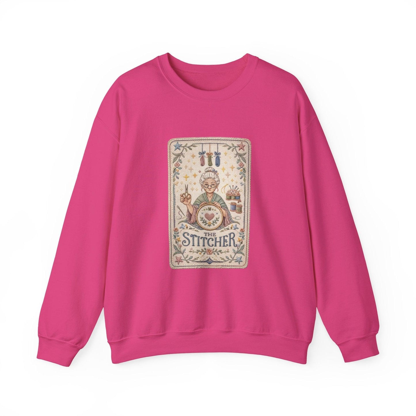 Vintage Embroiderer Illustration Sweatshirt | The Stitcher Crewneck