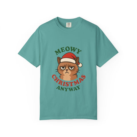 'Meowy Christmas Anyway' Unisex T-Shirt