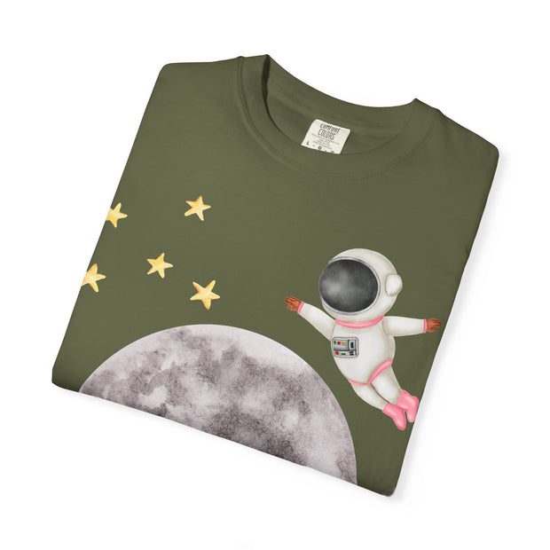 Astronaut Flying To The Moon Unisex T-Shirt