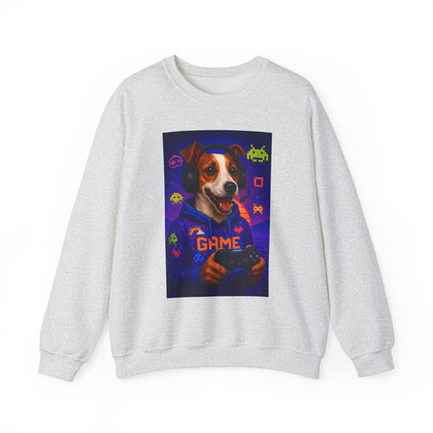 Gaming Jack Russell Controller sweatshirt | Retro Arcade Gamer Puppy Graphic