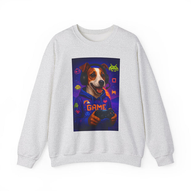 Gaming Jack Russell Controller sweatshirt | Retro Arcade Gamer Puppy Graphic