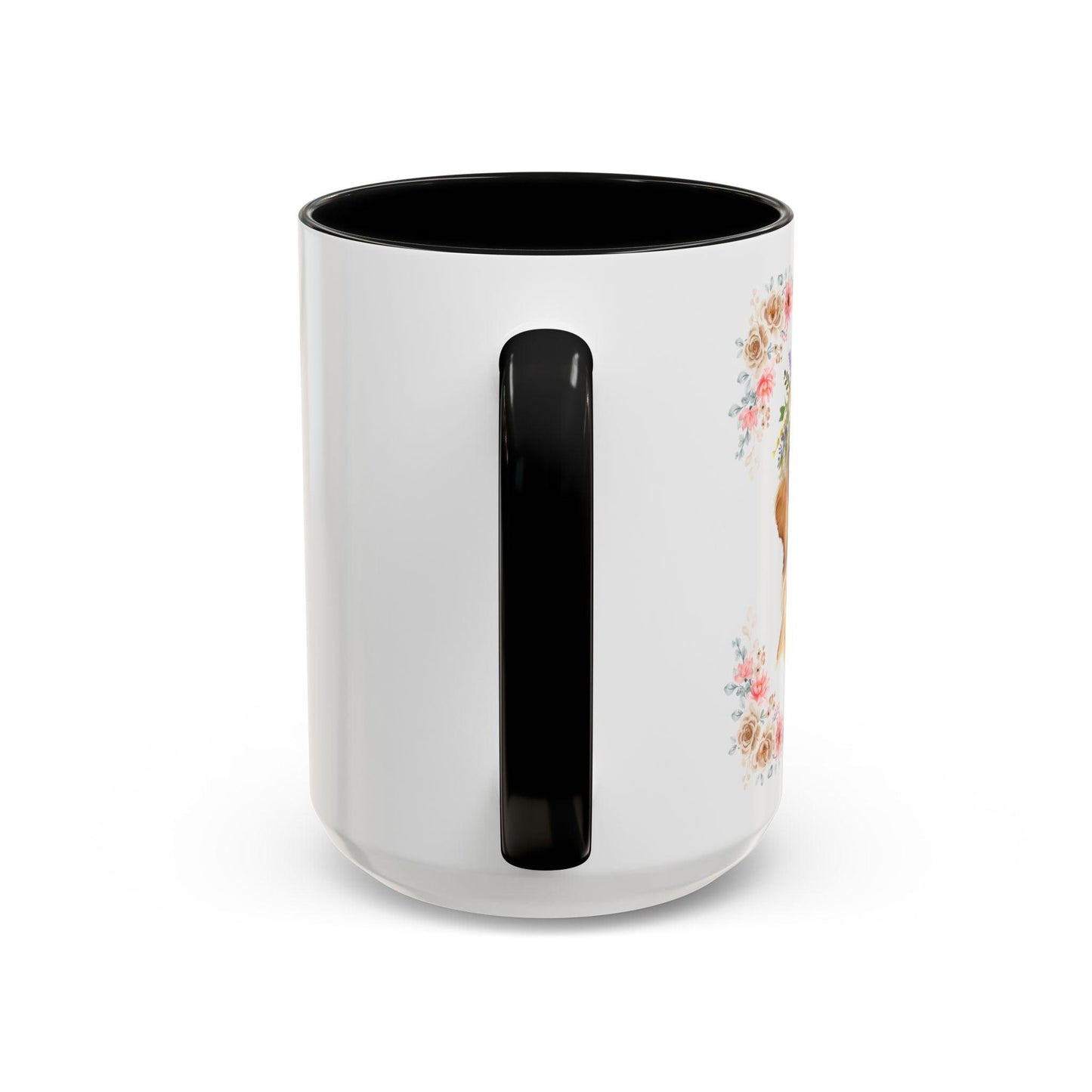 Geeky Goddess Golden Retriever Accent Coffee Mug