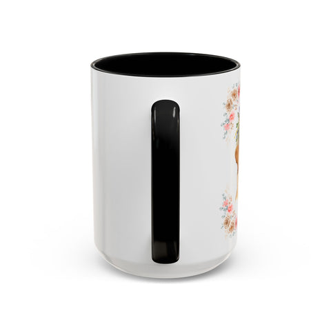 Geeky Goddess Golden Retriever Accent Coffee Mug