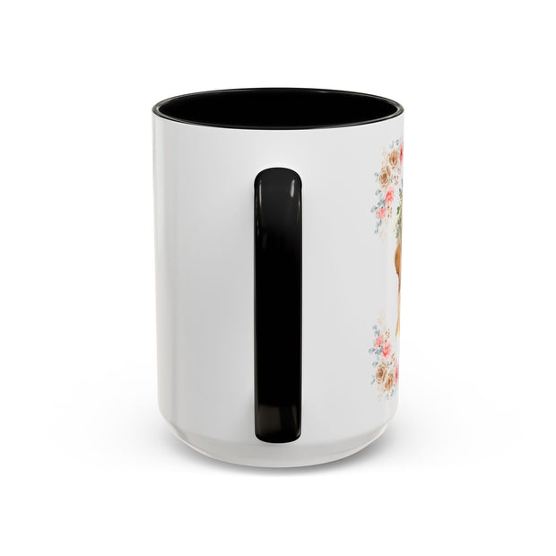 Geeky Goddess Golden Retriever Accent Coffee Mug