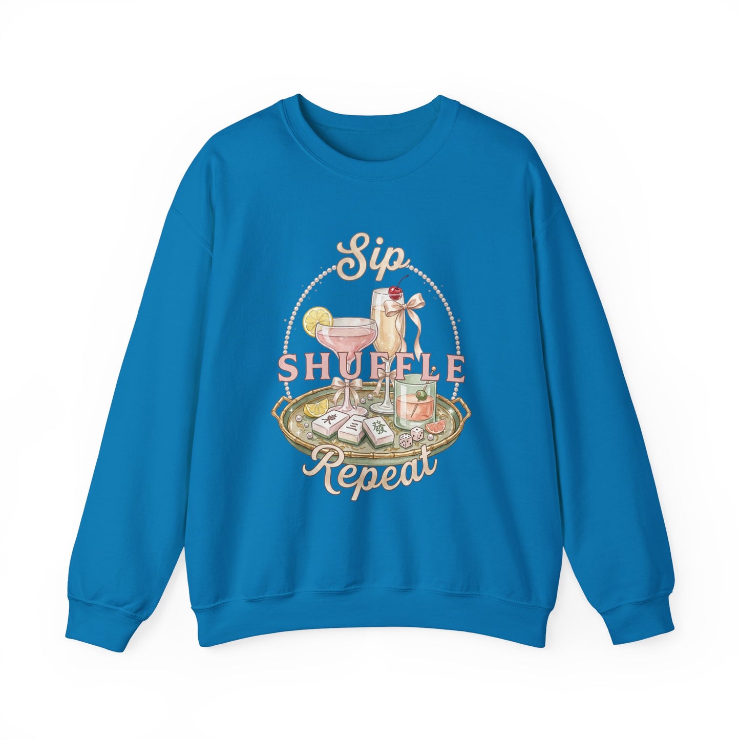 Mahjong Girls Night Crewneck Sweatshirt | Mahjong Tiles, Pastel Cozy Club