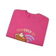 Powered by Pie and Wi-Fi Crewneck Sweatshirt, Cozy Sweatshirt Gift, Funny Thanksgiving Apparel, Comfy Fall Wear, Unisex Sweater
