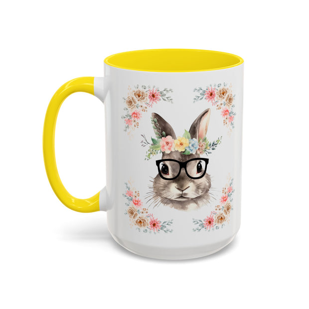 Geeky Goddess Bunny Accent Coffee Mug