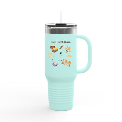 'Side Quest Queen' Insulated Travel Mug, 40oz