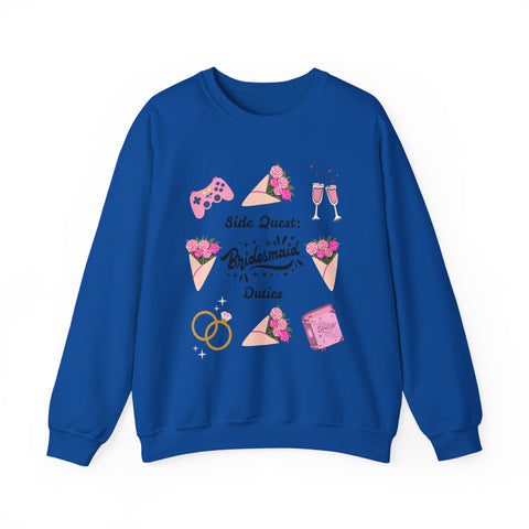 'Side Quest: Bridesmaid Duties' Unisex Crewneck Sweatshirt