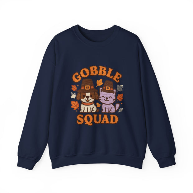 Gobble Squad Sweatshirt | Cozy Fall Apparel, Thanksgiving Gift, Unisex Crewneck, Cute Animal Design, Holiday Fashion