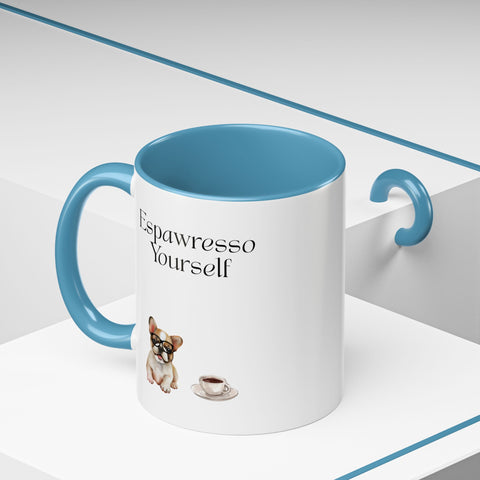 'Espawresso Yourself' French Bulldog Accent Coffee Mug