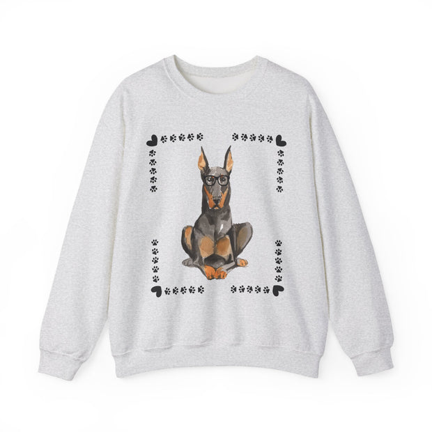 Geeky Good Doberman Unisex Crewneck Sweatshirt