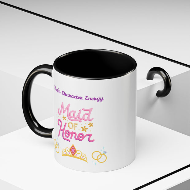 'Main Character Energy: Maid of Honor' Accent Coffee Mug