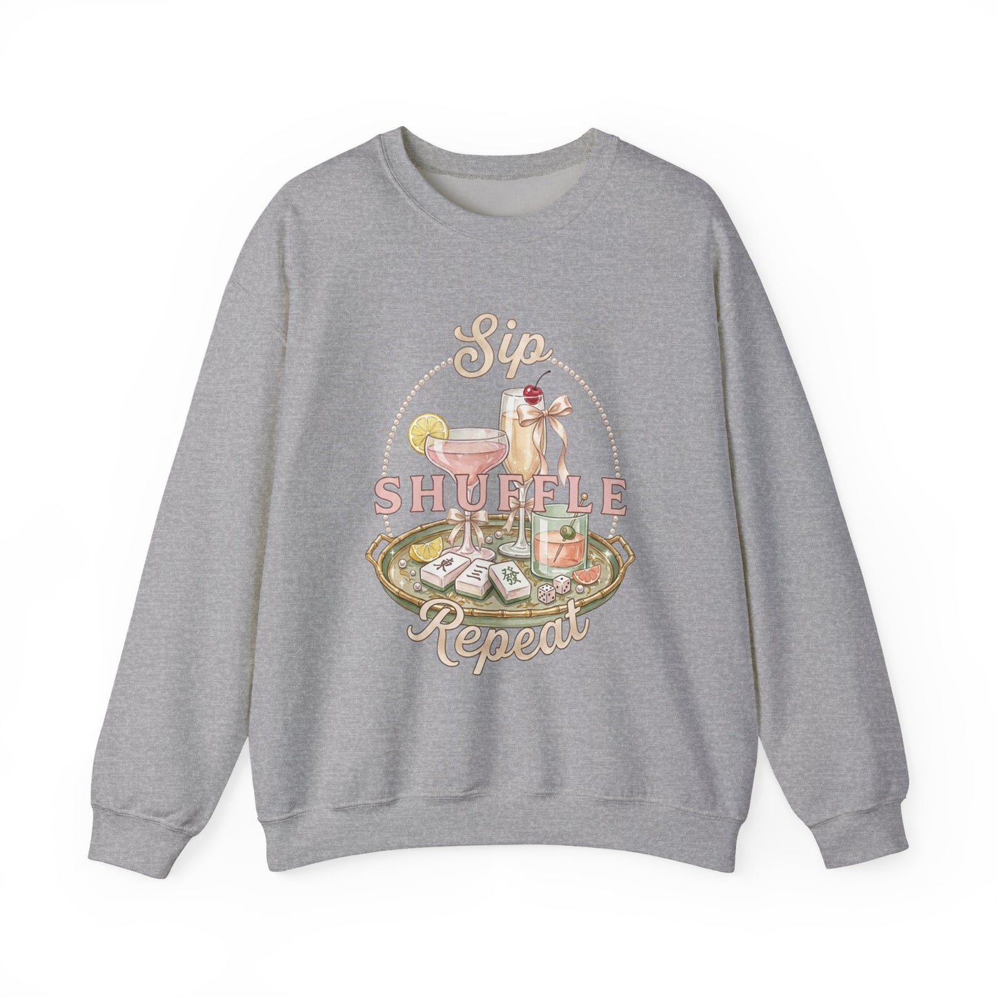 Mahjong Girls Night Crewneck Sweatshirt | Mahjong Tiles, Pastel Cozy Club