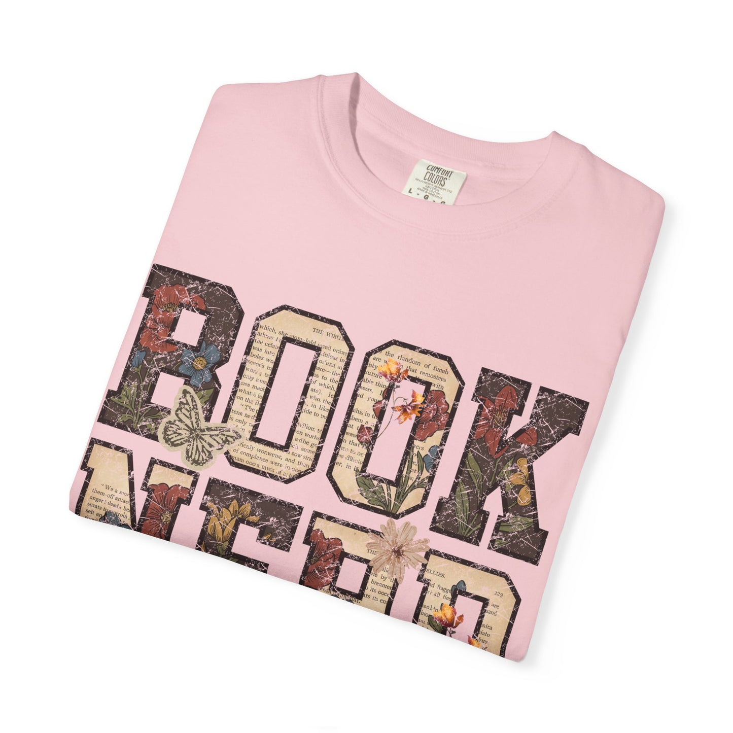 Book Nerd T-Shirt | Vintage Collage Lettering, Reading Lover Tee