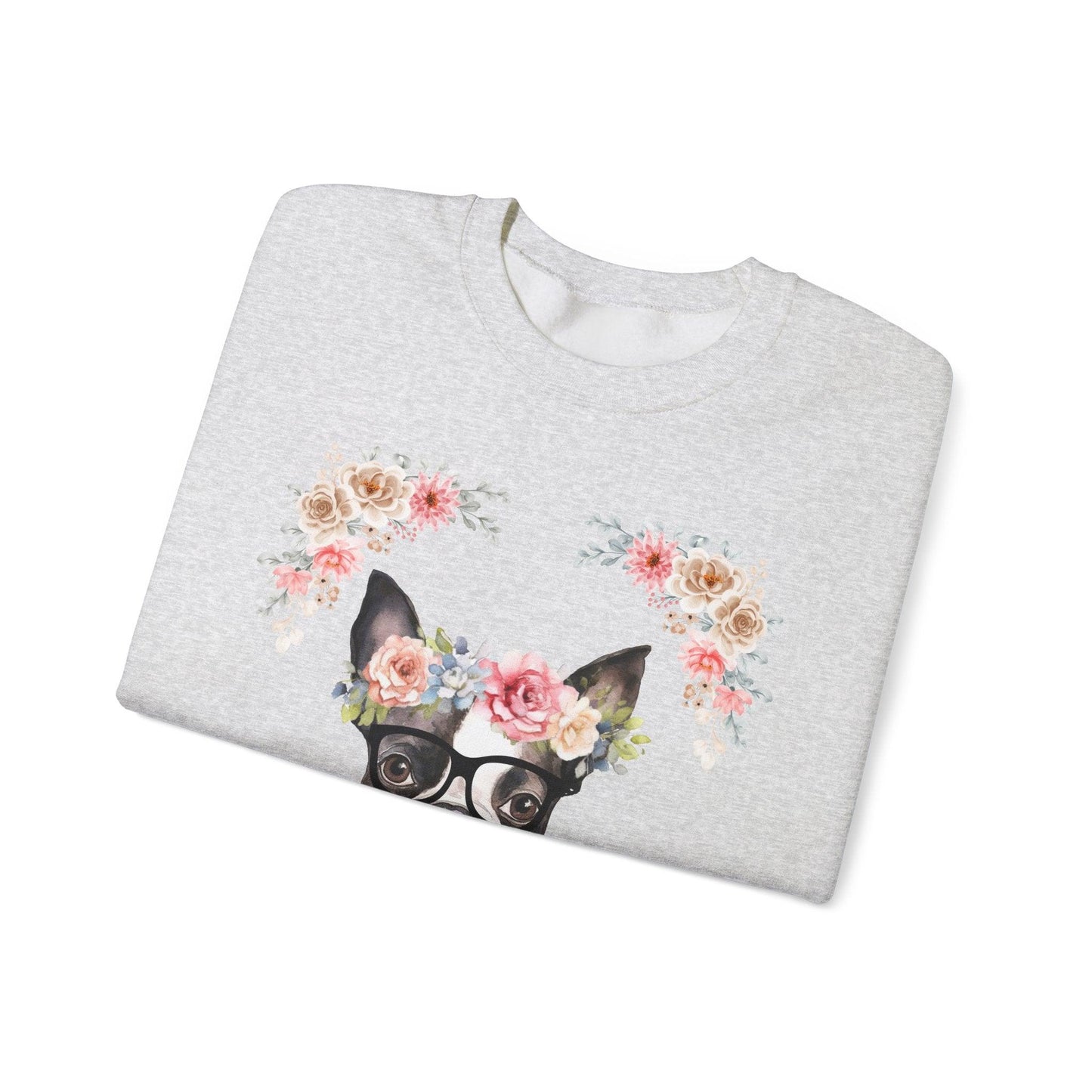 Geeky Goddess French Bulldog Unisex Crewneck Sweatshirt
