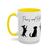 'Paws and Reflect' Dogs Accent Coffee Mug