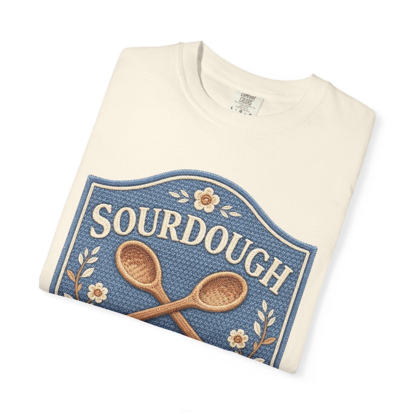 Sourdough Social Club T-shirt | Vintage Baking Badge, Bread Loaf & Spoons