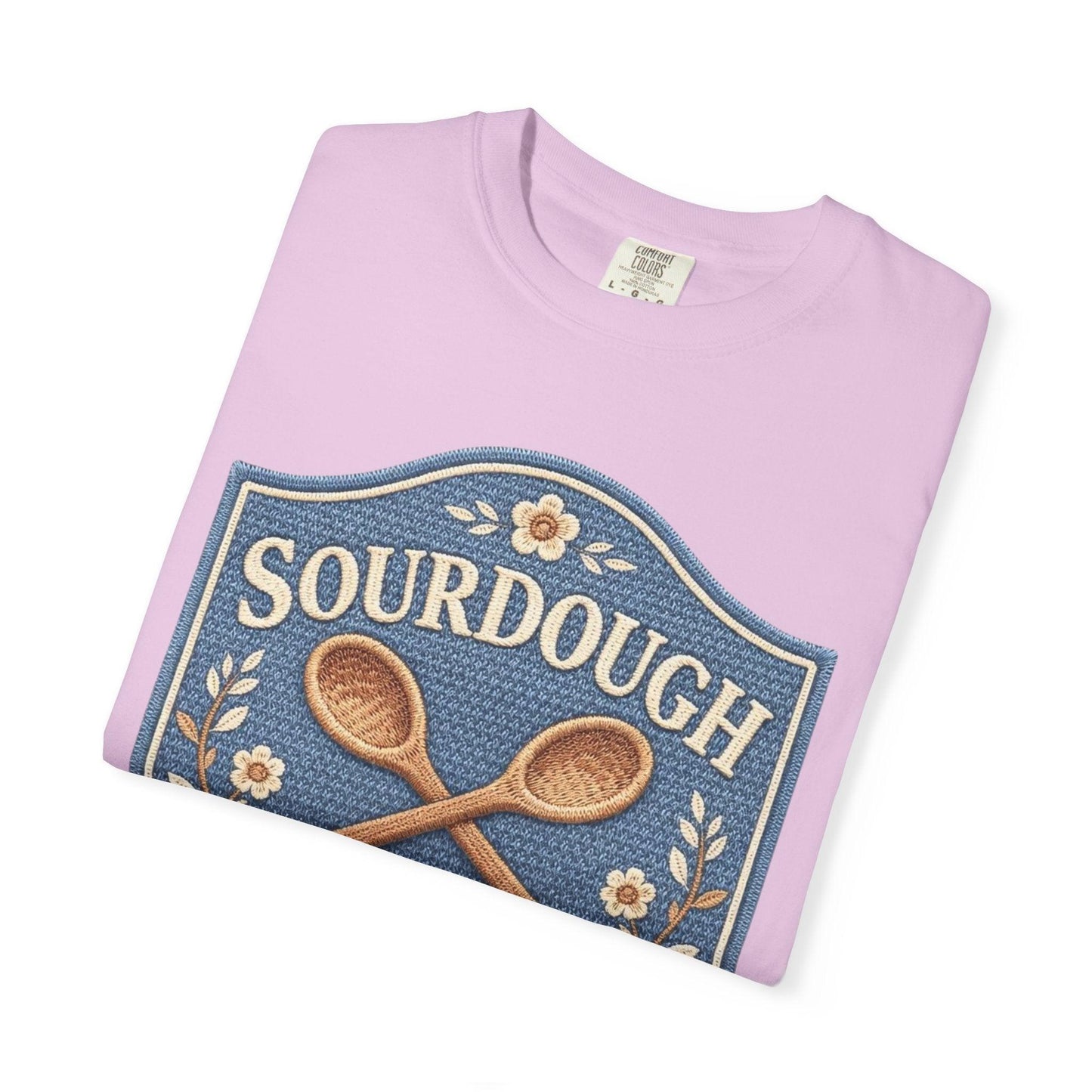 Sourdough Social Club T-shirt | Vintage Baking Badge, Bread Loaf & Spoons
